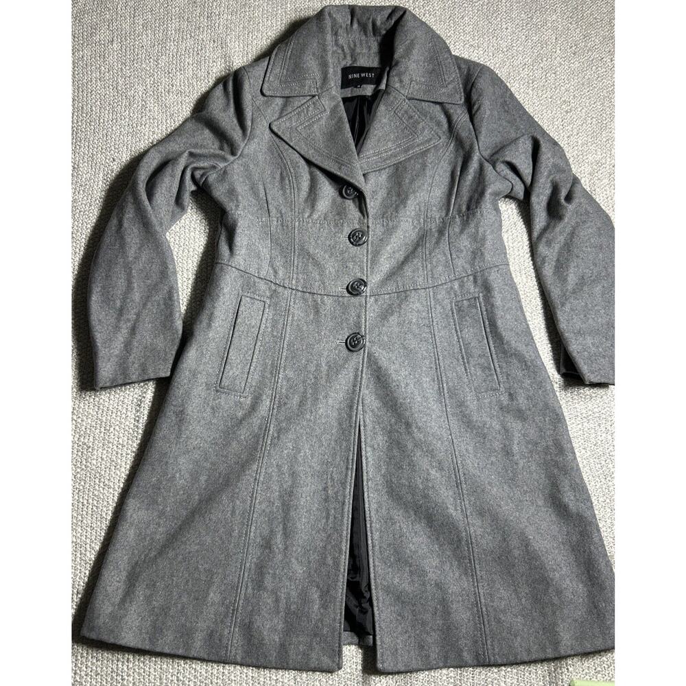 Nine West Charcoal Trench Coat